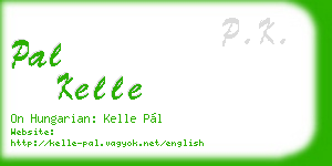 pal kelle business card